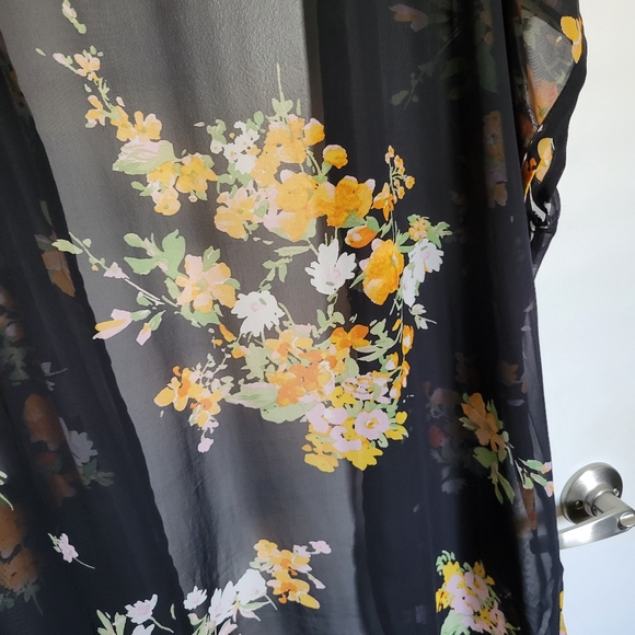 Yellow Floral Kimono - Picture 4 of 4